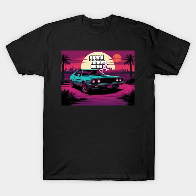 GTA 6 T-Shirt by Buff Geeks Art